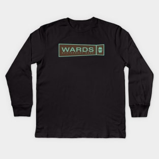 Retro Style Montgomery Ward Logo Kids Long Sleeve T-Shirt